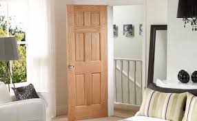Before the floors go in you can easily shim one end of the jamb to get the door exactly plumb. Interior Doors