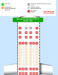 Such layouts are published for informational purposes: Spicejet Seat Map Live From A Lounge