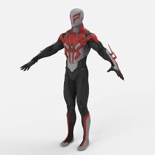 Gimme that silver/black look dammit! Spider Man 2099 White Suit From Spider Man Free 3d Model