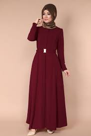 Lastik Kemerli Dugmeli Ferace Bordo Urun Kodu Ays2107 Moda Stilleri Basortusu Modasi The Dress