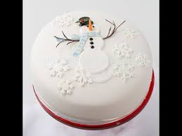 Cake pops with christmas decoration in the basket. How To Decorate A Diy Snowman Cake Youtube