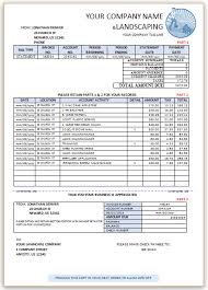 Landscaping Invoice Template 9 Invoice Template Lawn Care Business Landscape Maintenance