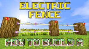 Minecraft : How To Build An Awesome Electric Fence - Youtube