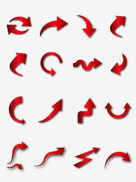 Red Gradient Arrow Element Combination Red Arrow Arrow Element Simple Arrow Png And Vector With Transparent Background For Free Download In 2021 Arrow Clipart Red Arrow Curved Arrow