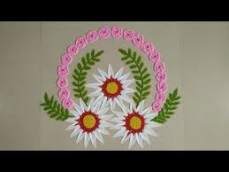 Beautiful Sunflower Rangoli By Aarti Shirsat Top Rangoli Youtube Rangoli Border Designs Small Rangoli Design Simple Rangoli Designs Images