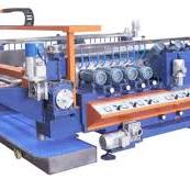 PLC Automatic Glass Straight Line Double Edge Edging Polishing Machine
