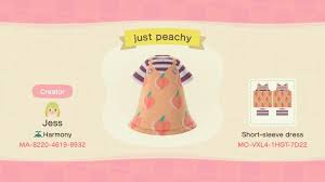 This page lists clothing items in animal crossing: Peachy Overalls And Striped Shirt I Made Acqr Animal Crossing New Animal Crossing Animal Crossing Custom Designs