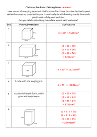Check spelling or type a new query. Christmas Eve Panic Surface Area Of Cubes And Cuboids Teaching Resources