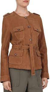 Gerard Darel Odelya Leather Safari Jacket Women Bloomingdale S Safari Jacket Women Safari Jacket Jackets