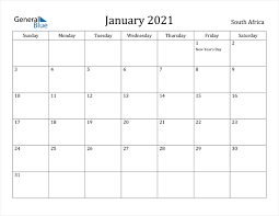 May 2021 wall calendar printable for hose & office walls free download. Free Printable Calendar In Pdf Word And Excel South Africa