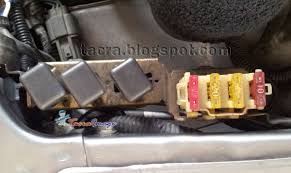 Enjin bersih mana sekalipun, kalau bahagian elektronik kereta dah rosak enjin tak boleh start. Tacra S Diy Garage 4g9x Fuse Relay
