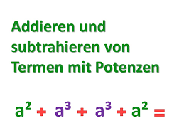 2 sold in last 8 hours. Terme Mit Potenzen Addieren Und Subtrahieren