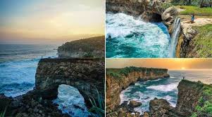 Pantai Karang Bolong Pacitan Duplikatnya Pantai Mbawana Di Sumba Sama Cantiknya