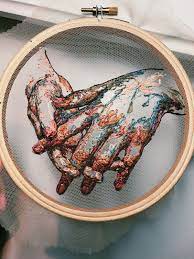 Captivating crewel embroidery seed stitch gradient leaves ideas. Pinterest Paralyzedwater Embroidery Art Textile Art Embroidery Inspiration