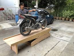 Diy motorcycle ramp out of 2x4 and scrap metal. Wwii Wooden Motorcycle Workbench Global Dimension