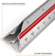 How to use a scale ruler mm. Triangular Architect Scale Ruler 12 Arteza
