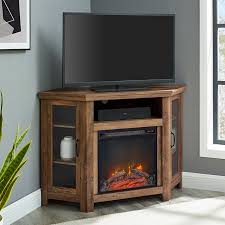 Check out our corner tv stand selection for the very best in unique or custom, handmade pieces from our console tables & cabinets shops. Walker Edison Rustic Oak Corner Fireplace Tv Stand For Tvs Up To 55 From Walmart Accuweather Shop