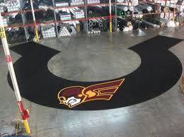 Home Plate Halo For The Erskine College Flying Fleet Softball Team Halo Deck Sports