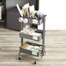 Office Storage Cart Starter Kit Home Office Storage Office Storage Rolling Cart
