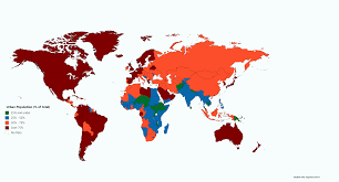 The lack of a bank account does not necessarily preclude borrowing potential growth regions include india, which is home to 21% of the world's unbanked population. Urban Population Of Total Data From World Bank Mapporn