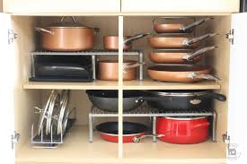 how to keep pots and pans organized
