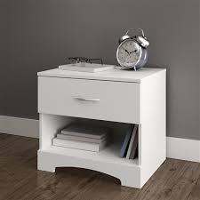 This nightstand from the dominique collection brings french country charm to your bedroom. South Shore Furniture Step One 1 Drawer Nightstand White 3160062 Rona