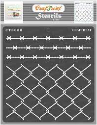The fence painting trope as used in popular culture. Amazon Com Craftreat Fence Stencils For Painting On Wood Canvas Paper Fabric Floor Wall And Tile Wire Fence 6x6 Inches Reusable Diy Art And Craft Stencils Barbed Wire