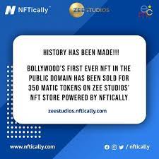 Did You Hear India S First Bollywood Nft Has Been Sold This Is The Power Of A Strong Platform Like Nftically Lau In 2021 Create Store Banner Images Things To Sell
