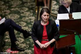 Ms berejiklian and mr moses are pictured facing each other on the couch. Gladys Berejiklian S Lawyer Erupts Over Mistaken Icac Upload As Daryl Maguire Makes Admission Daily Mail Online