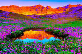 Color Valley Beautiful Nature Pictures Colorful Mountains Beautiful Nature