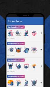 Blue Koala Stitch Stickers For Whatsapp For Android Apk Download
