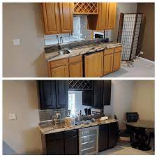 It's tempting to pick up some spray paint and use that instead of a paint sprayer—without having to purchase a sprayer, you are able to start painting your cabinets with a tough modified alkyd paint typically found in a range of 75 to 100 color choices. Tips For Painting Kitchen Cabinets Black Dengarden