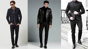 Black is always the new black. Black Mens Fashion All Black Outfits For Men Black Shirt Outfit Mens