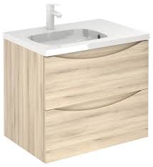 Choose from hundreds of traditional and modern bathroom vanity units in all styles and designs, including marble vanity units. Modern Floating Bathroom Vanity 28 Inch Natural 2 Drawer With Soleil Basin Contemporary Bathroom Vanities And Sink Consoles By Bath4life Houzz