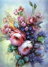 From still life paintings by many of the world's most famous artists to simple little line drawings used in children's books; Decoupage Flower Art Vintage Flowers Floral Art