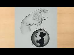 Creative pencil sketch is a free app for android published in the screen capture list of apps, part the company that develops creative pencil sketch is rams apps. Creative Pencil Drawing Of Girl Inside Ball Girl Drawing Youtube
