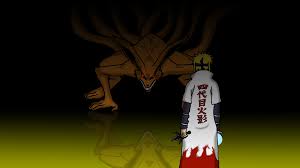 Minato namikaze famous as konoha's yellow flash was an unbelievable shinobi who turned into the fourth hokage importance fourth fire shadow of konohagakure. Nine Tails Vs Minato By Darknightbladeyt On Deviantart