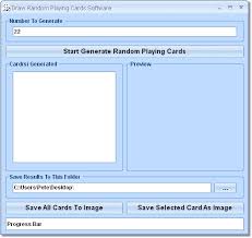 At printerstudio.com you can make your own custom playing cards. Random Playing Card Generator Software Free Download