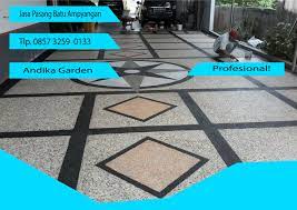 Jasa Cor Lantai Garasi Dengan Batu Alam Call 0857 3259 0133 Andika Garden Gresik Batu Batu Alam