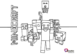 Free Minecraft Characters Printable Coloring Page Collection Of Cartoon Coloring Pages F In 2020 Minecraft Coloring Pages Minecraft Printables Coloring Pages For Kids