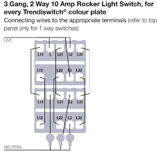 How to wire 3 switch in 3 gang box. Trendi 3 Gang 2 Way Artistic Modern Screwless 10 Amp Rocker Light Switch Black Trendiswitch