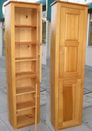 Tall Narrow Cabinet With Doors The Pictures Below Show The Cabinet With Doors Open And Closed Pantry Cabinet Narrow Cabinet Tall Cabinet Storage