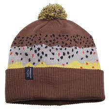 Brown Trout Skin Knit Hat Brown Trout Knitted Hats Hats For Sale