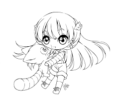 Mia By Sureya On Deviantart Chibi Coloring Pages Animal Coloring Pages Anime Lineart
