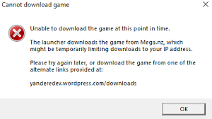 We recommend you use the mega or mediafire links. Someone Help Yandere Simulator