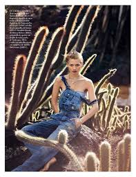 Blue Jasmine Hana Jirickova By David Bellemere For Vogue Spain April 2014