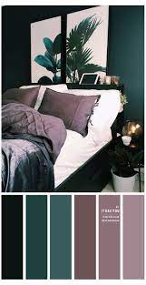 Get inspired by our favorite bedroom color ideas that will make your bed an even happier place to come home to. Dark Green And Dark Mauve Bedroom Rose Gold Bedroom Color Schemes Rosegoldbedroomcolorschemes Black And Mauve Bedroom Gold Bedroom Bedroom Color Schemes