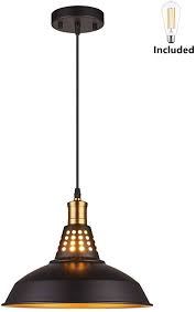 Log barn pendant lighting with cutouts on top, industrial silver brushed pendant light for kitchen island, dining room and bedroom 4.3 out of 5 stars 154 $54.20 $ 54. Amabao Lighting 1 Light Matte Black Metal Industrial Barn Kitchen Island Pendant Light Fixture E2 Island Pendant Lights Pendant Light Fixtures Pendant Light