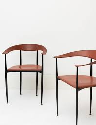 Italian Curved Back Leather Chairs Sunday Shop Leather Chair Leather Dining Chairs Chair