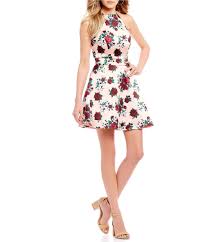 B Darlin High Neck Floral Dress Dillards Dresses Junior Dresses Maxi Dress